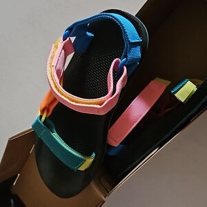 Teva multi colored sandals
